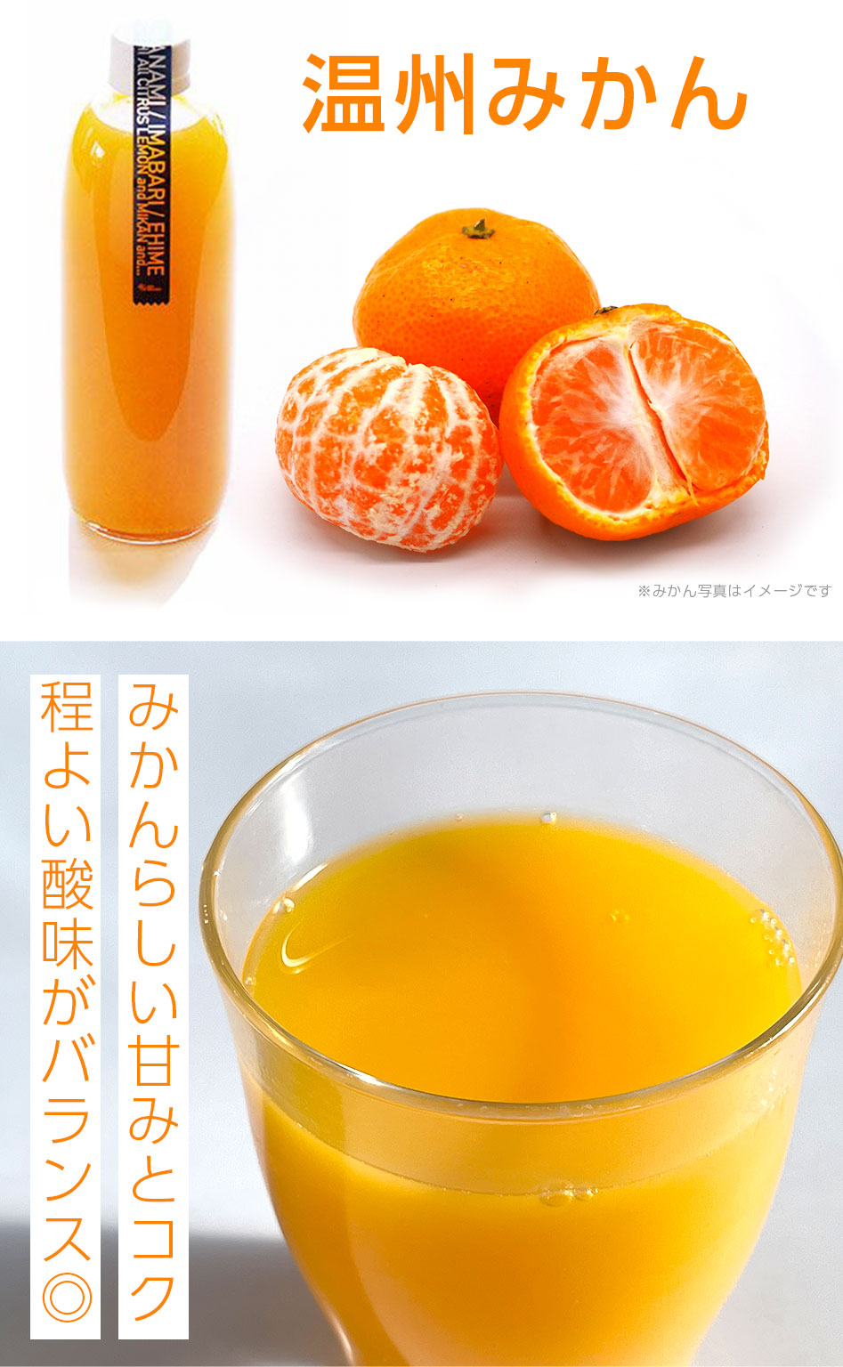 温州みかんジュースの特長